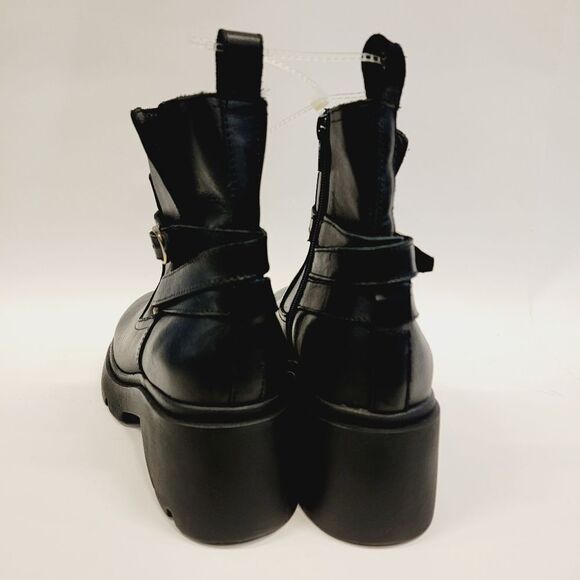 NEW Steve Madden Black Leather Colletta Zip Up Ankle Boot Size 7.5 8 8.5 9 NWT - Picture 11 of 11